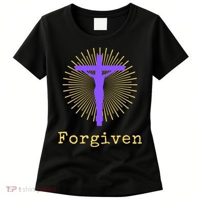 Chrisitan Cross Jesus Forgiven Faith Gift Women's T-Shirt