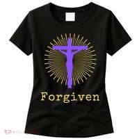 Chrisitan Cross Jesus Forgiven Faith Gift Women's T-Shirt thumb 0