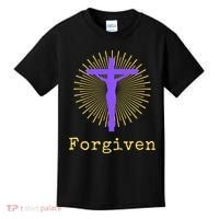 Chrisitan Cross Jesus Forgiven Faith Gift Kids T-Shirt thumb 0