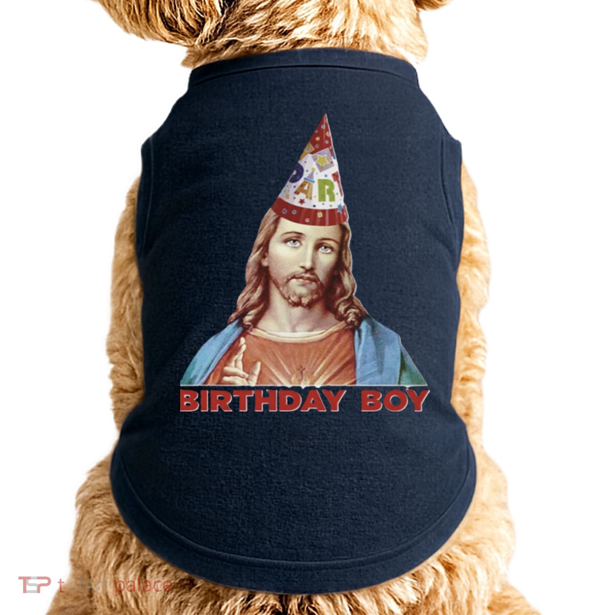 Cool Christmas Jesus Birthday Boy Doggie Tank
