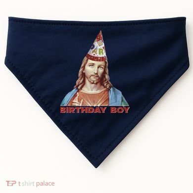 Cool Christmas Jesus Birthday Boy USA-Made Doggie Bandana