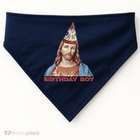 Cool Christmas Jesus Birthday Boy USA-Made Doggie Bandana thumb 0