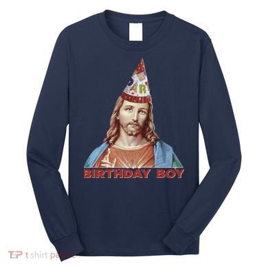 Cool Christmas Jesus Birthday Boy Long Sleeve Shirt