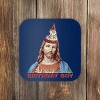Cool Christmas Jesus Birthday Boy Coaster thumb 0