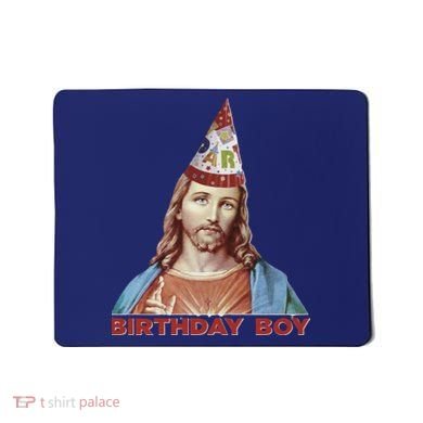 Cool Christmas Jesus Birthday Boy Mousepad