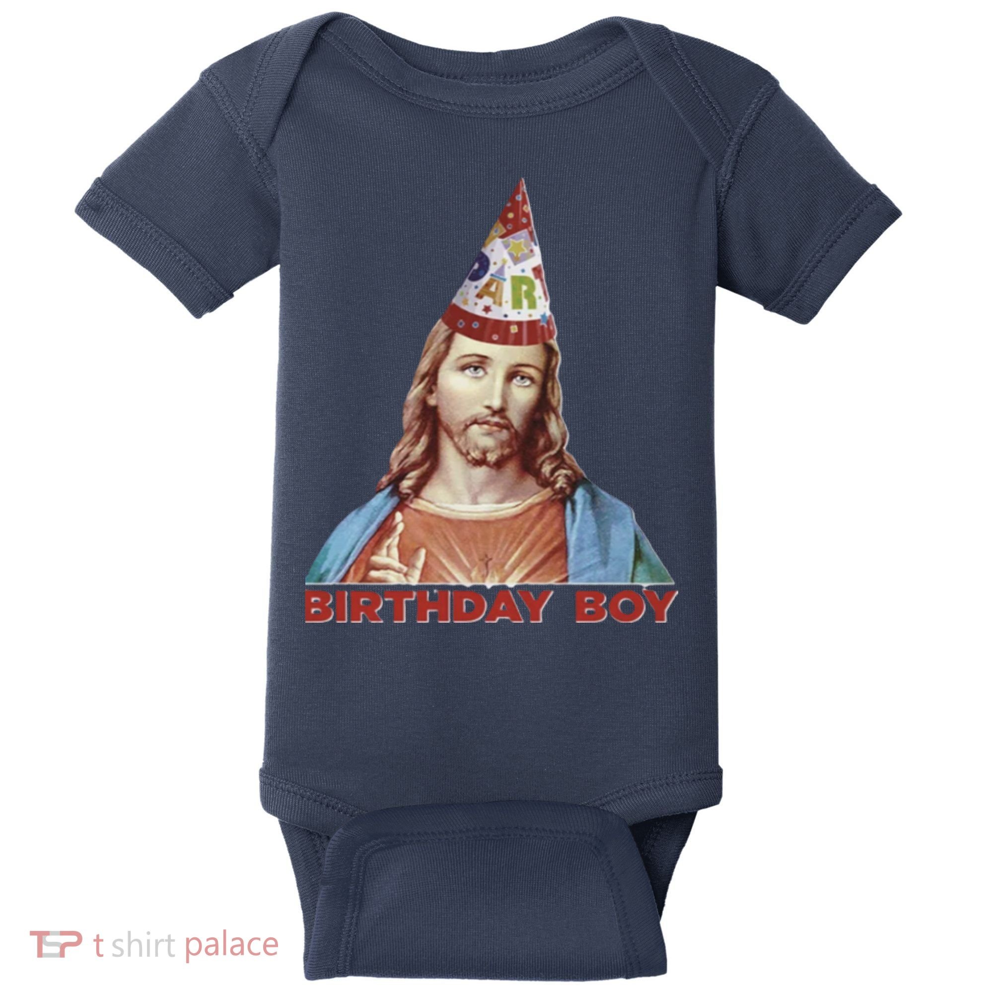 Cool Christmas Jesus Birthday Boy Baby Bodysuit