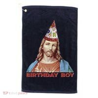 Cool Christmas Jesus Birthday Boy Golf Towel thumb 0