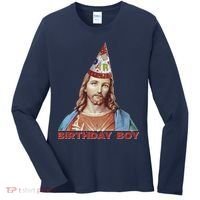 Cool Christmas Jesus Birthday Boy Women's Long Sleeve Shirt thumb 0