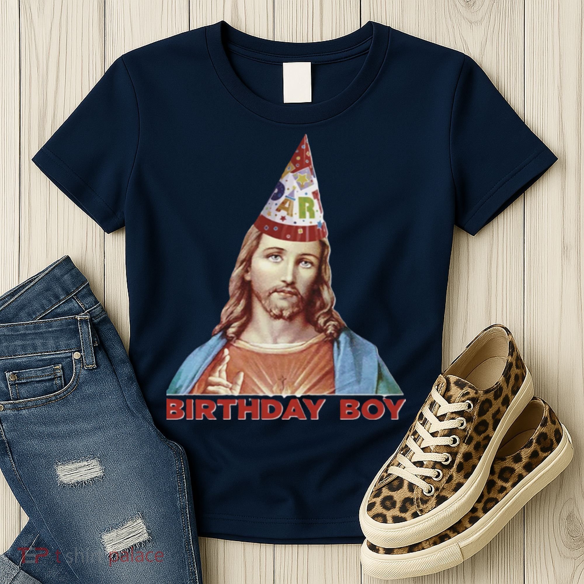 Cool Christmas Jesus Birthday Boy Women's T-Shirt