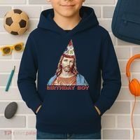 Cool Christmas Jesus Birthday Boy Kids Hoodie thumb 2