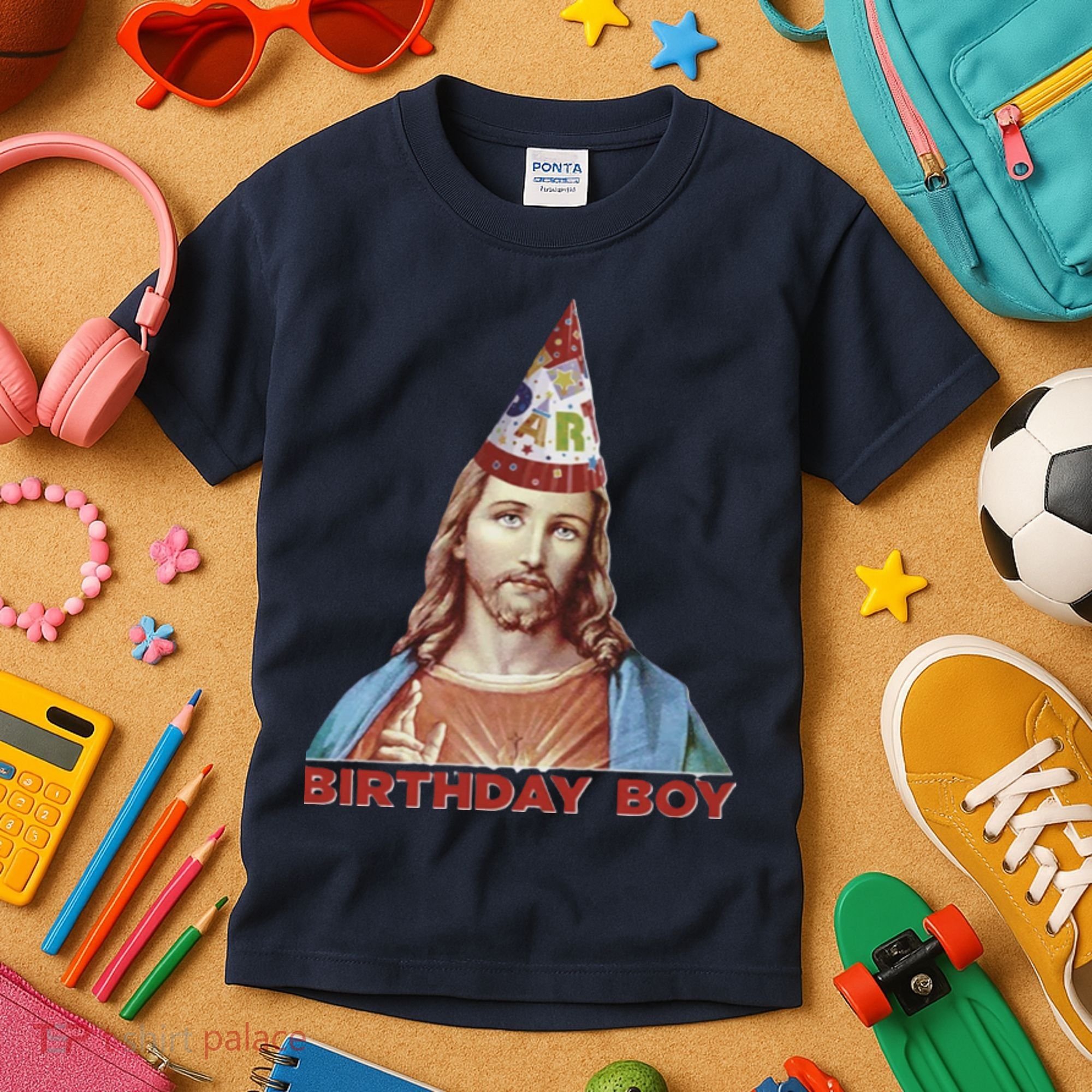 Cool Christmas Jesus Birthday Boy Kids T-Shirt