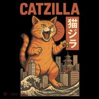 Catzilla Cat Japanese Art Funny Cat Coffee Mug thumb 5