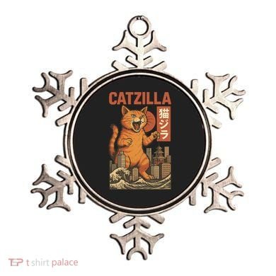 Catzilla Cat Japanese Art Funny Cat Ornament