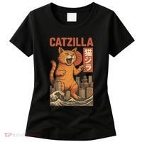 Catzilla Cat Japanese Art Funny Cat Women's T-Shirt thumb 0