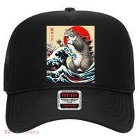 Catzilla Cat Japanese Art Funny Cat Gifts Hat thumb 0