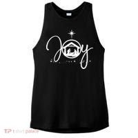 Christian Christmas Joy Jesus Nativity Scene Faith Ladies PosiCharge Tri-Blend Wicking Tank thumb 0