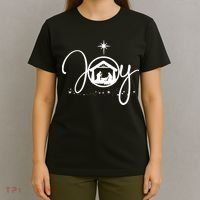 Christian Christmas Joy Jesus Nativity Scene Faith T-Shirt thumb 4