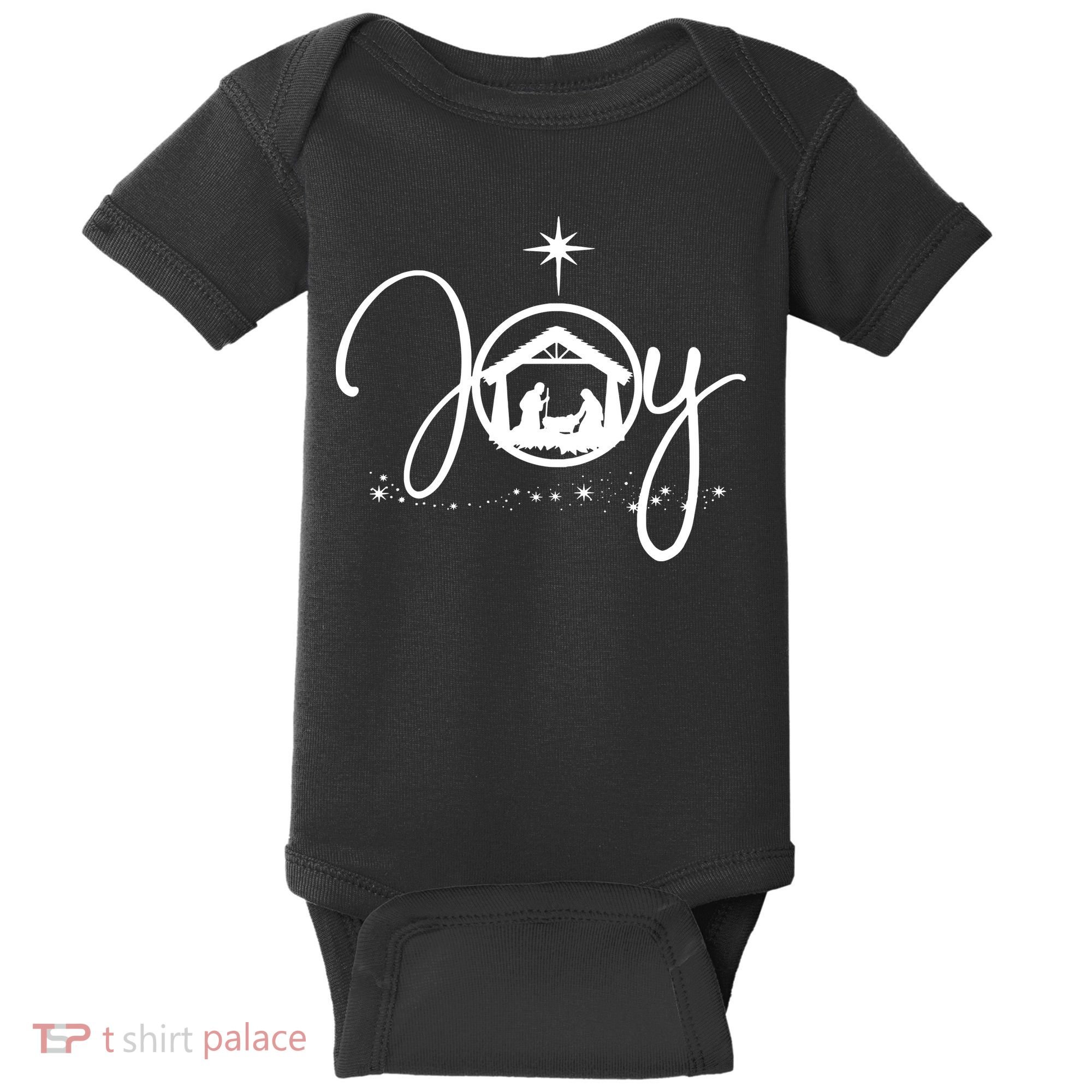 Christian Christmas Joy Jesus Nativity Scene Faith Baby Bodysuit