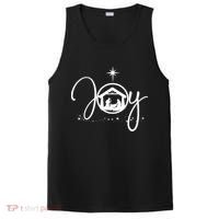 Christian Christmas Joy Jesus Nativity Scene Faith PosiCharge Competitor Tank thumb 0