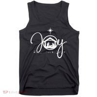 Christian Christmas Joy Jesus Nativity Scene Faith Tank Top thumb 0