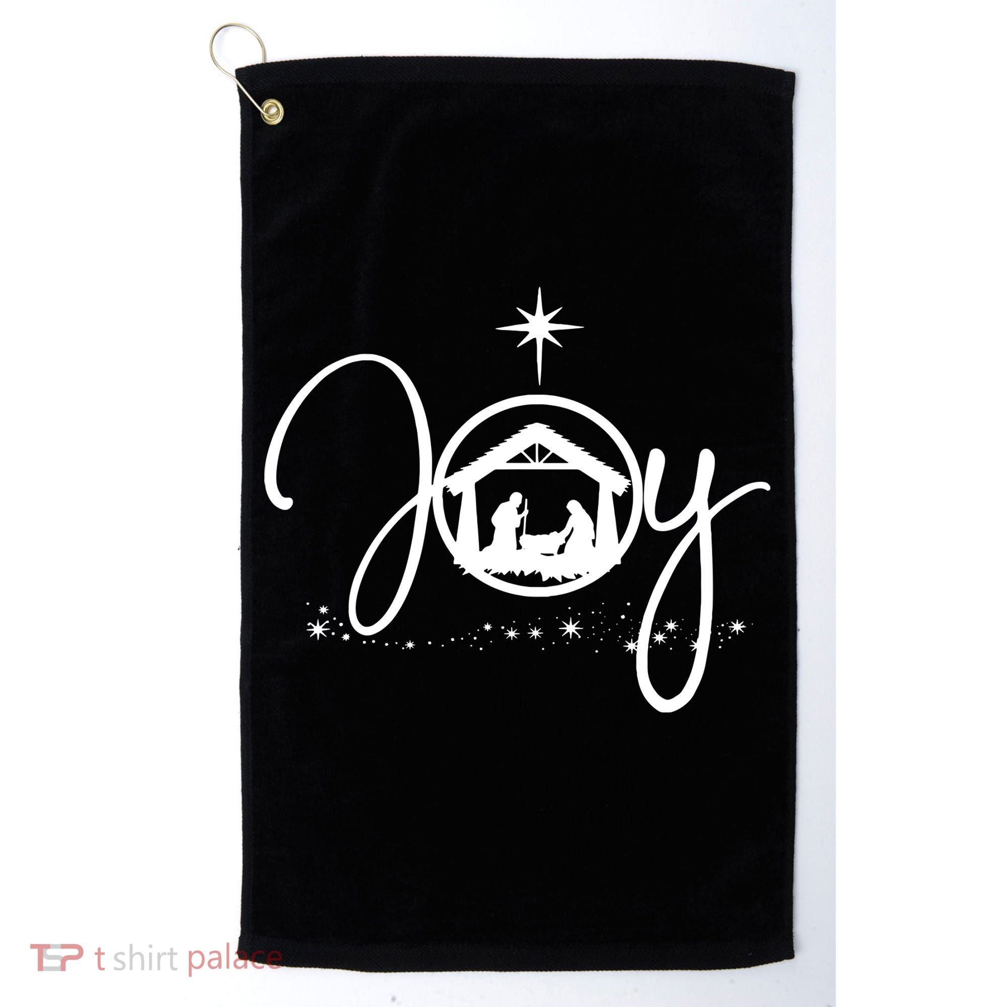 Christian Christmas Joy Jesus Nativity Scene Faith Golf Towel