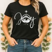 Christian Christmas Joy Jesus Nativity Scene Faith Women's T-Shirt thumb 2
