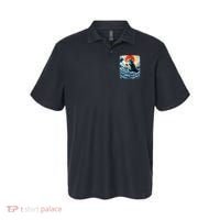 Catzilla Cat Japanese Art Funny Cat Adventure Polo thumb 0