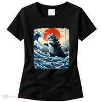 Catzilla Cat Japanese Art Funny Cat Adventure Women's T-Shirt thumb 0