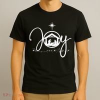Christian Christmas Joy Jesus Nativity Scene Faith Gift TShirt T-Shirt thumb 3