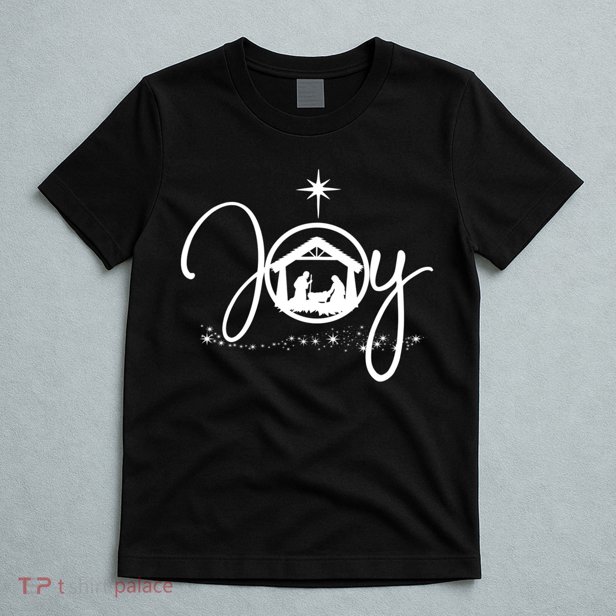 Christian Christmas Joy Jesus Nativity Scene Faith Gift TShirt T-Shirt