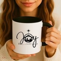 Christian Christmas Joy Jesus Nativity Scene Faith Gift TShirt Coffee Mug thumb 3