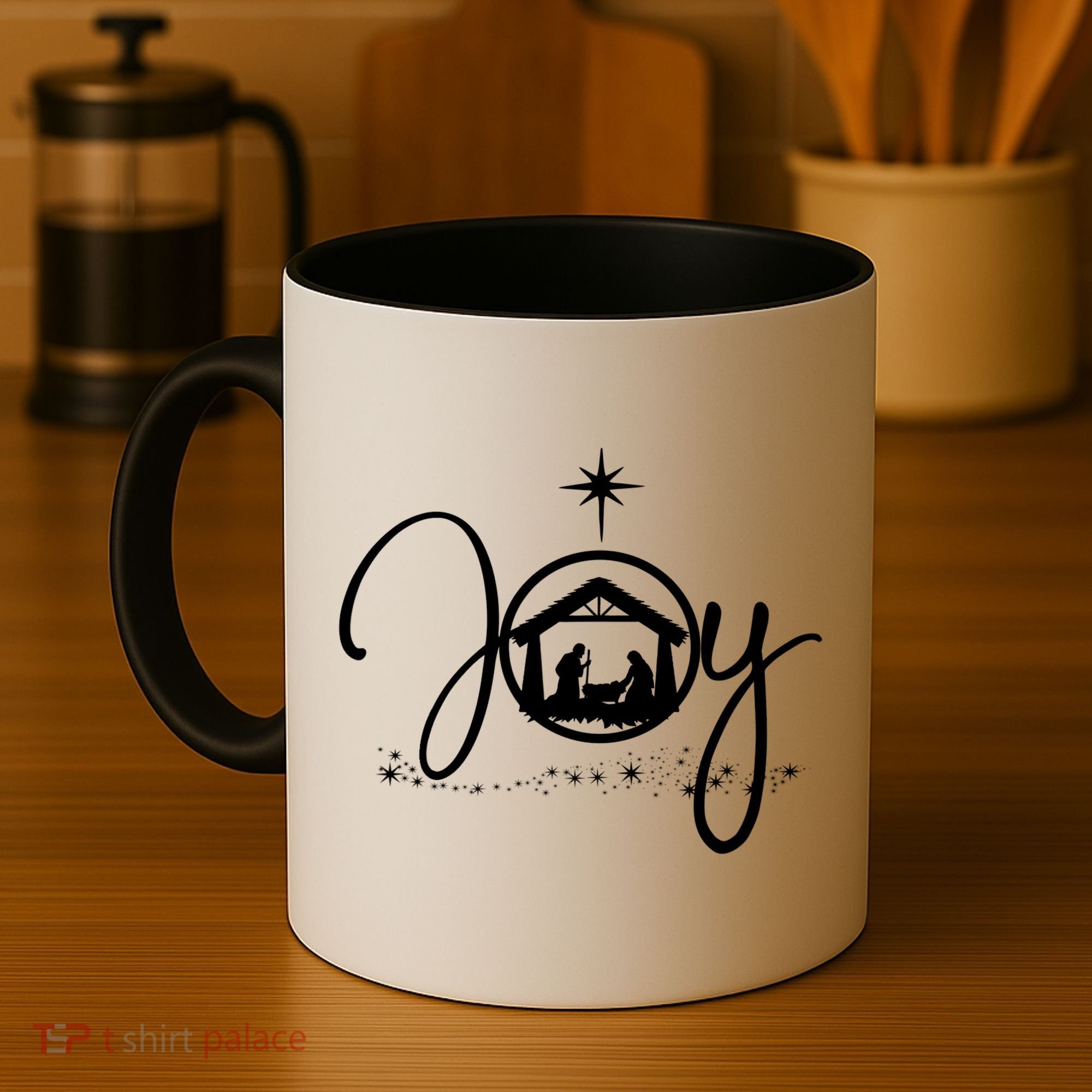 Christian Christmas Joy Jesus Nativity Scene Faith Gift TShirt Coffee Mug
