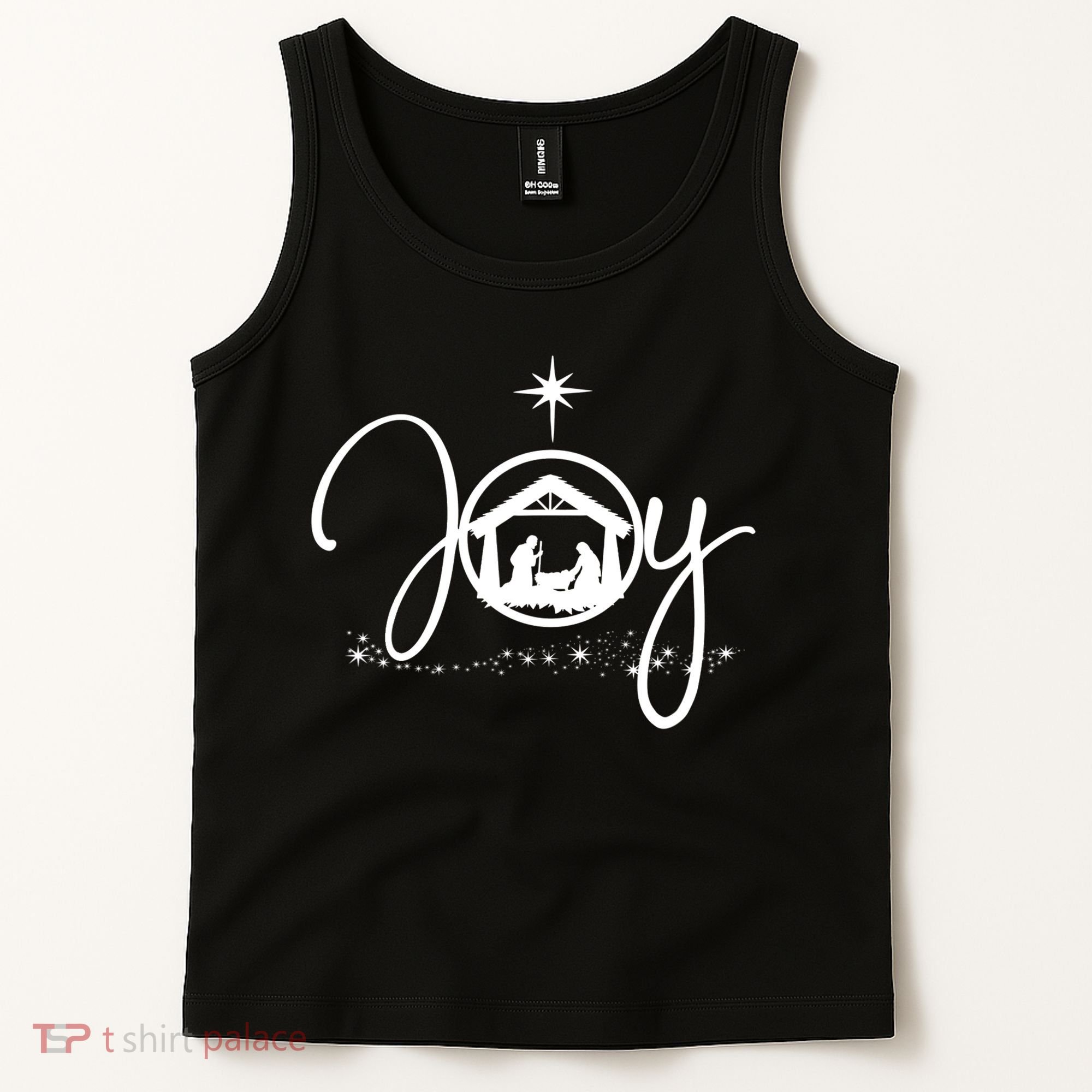 Christian Christmas Joy Jesus Nativity Scene Faith Gift TShirt Tank Top