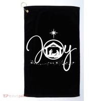 Christian Christmas Joy Jesus Nativity Scene Faith Gift TShirt Golf Towel thumb 0