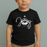 Christian Christmas Joy Jesus Nativity Scene Faith Gift TShirt Toddler T-Shirt thumb 2
