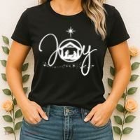 Christian Christmas Joy Jesus Nativity Scene Faith Gift TShirt Women's T-Shirt thumb 2