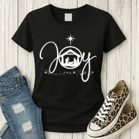 Christian Christmas Joy Jesus Nativity Scene Faith Gift TShirt Women's T-Shirt thumb 3