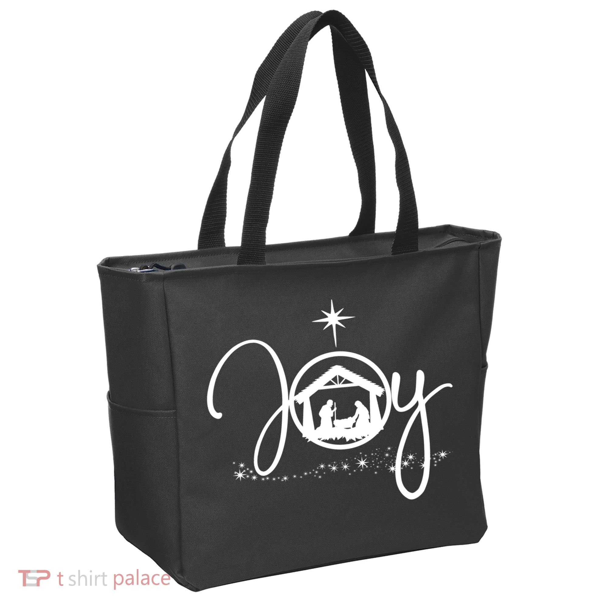 Christian Christmas Joy Jesus Nativity Scene Faith Gift TShirt Tote Bag