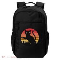 Catzilla Cat Japanese Sunset Retro Cute For Women Backpack thumb 0