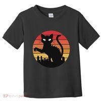 Catzilla Cat Japanese Sunset Retro Cute For Women Toddler T-Shirt thumb 0