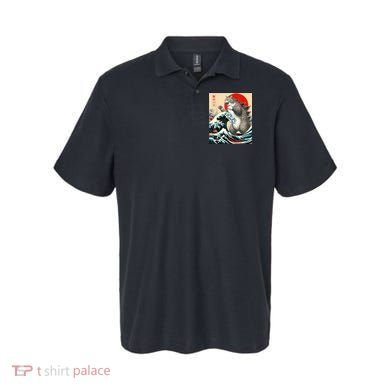 Catzilla Cat Japanese Art Funny Cat Polo