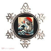 Catzilla Cat Japanese Art Funny Cat Ornament thumb 0
