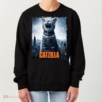 Catzilla Cat Japanese Art Funny Cat Women's Sweatshirt thumb 0
