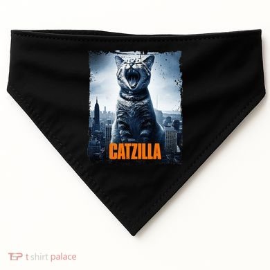 Catzilla Cat Japanese Art Funny Cat USA-Made Doggie Bandana