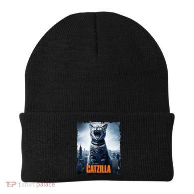 Catzilla Cat Japanese Art Funny Cat Beanie