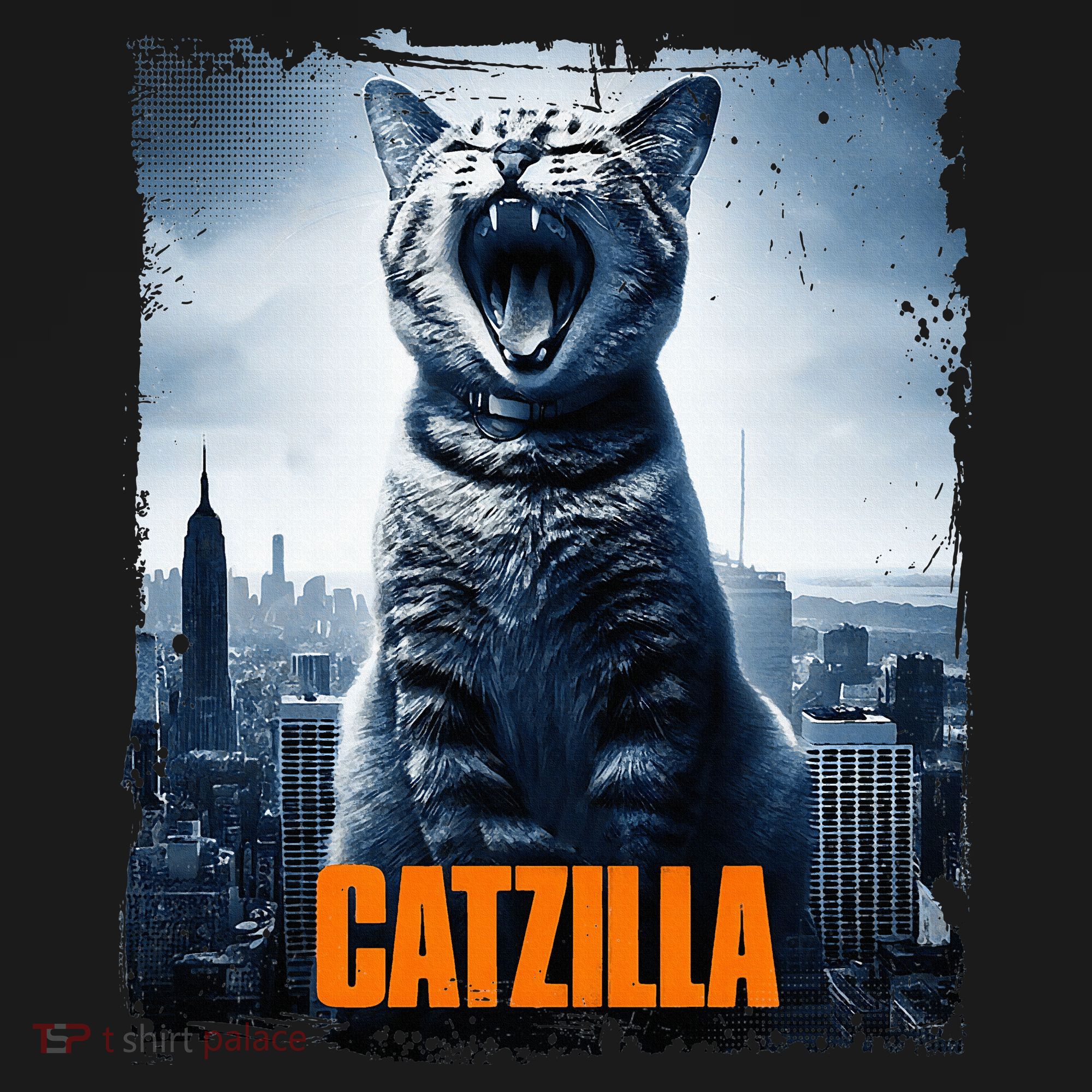 Catzilla Cat Japanese Art Funny Cat Visor