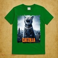 Catzilla Cat Japanese Art Funny Cat T-Shirt thumb 5