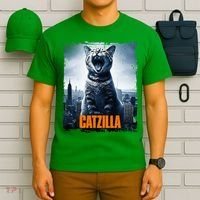 Catzilla Cat Japanese Art Funny Cat T-Shirt thumb 6
