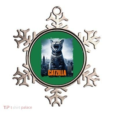 Catzilla Cat Japanese Art Funny Cat Ornament