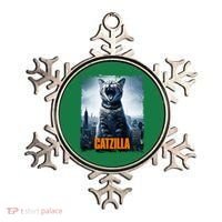 Catzilla Cat Japanese Art Funny Cat Ornament thumb 0